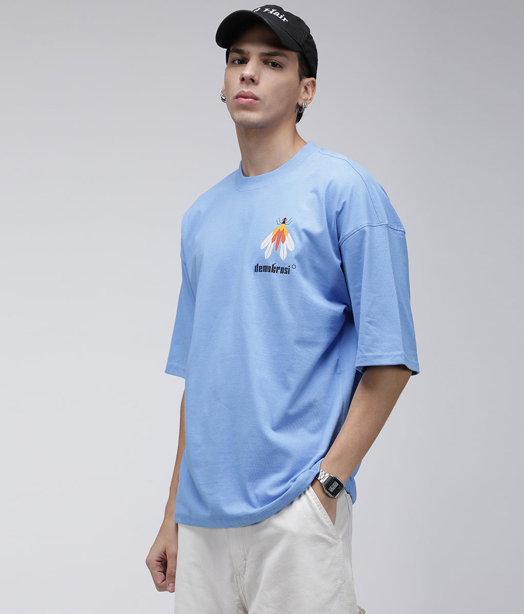 Oversize Insect Blue T-shirt