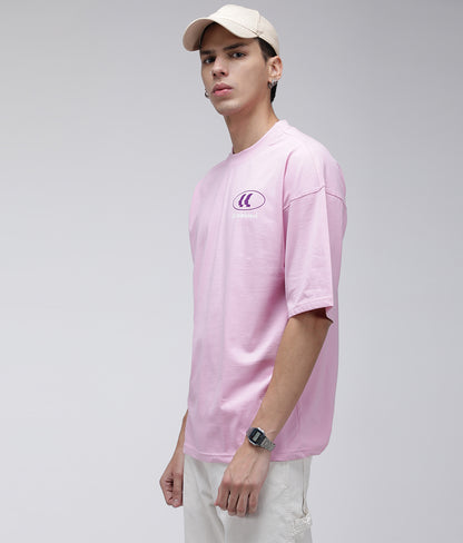 Oversize Look Inward Pink T-shirt