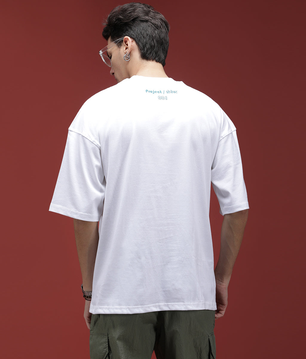Oversize Nature White T-Shirt